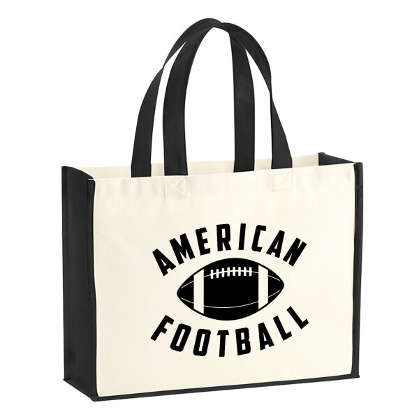 Jutetasche American Football Ball 21 Liter Black