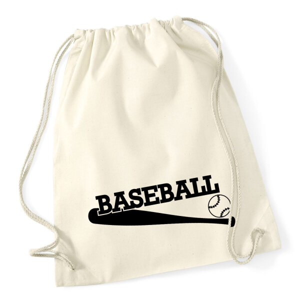 Turnbeutel Baseball Baseballschläger 12 Liter