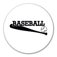 Aufkleber Baseball Baseballschläger 10cm Sticker