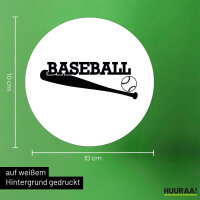 Aufkleber Baseball Baseballschläger 10cm Sticker