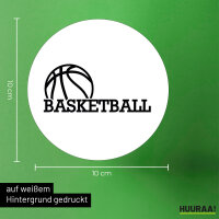 Aufkleber Basketball Ball 10cm Sticker