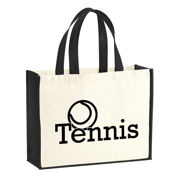 Jutetasche Tennis Ball 21 Liter Black