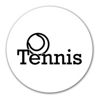 Aufkleber Tennis Ball 10cm Sticker