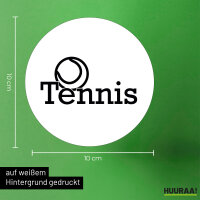 Aufkleber Tennis Ball 10cm Sticker