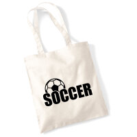 Jutebeutel Soccer Ball 10 Liter