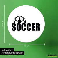 Aufkleber Soccer Ball 10cm Sticker