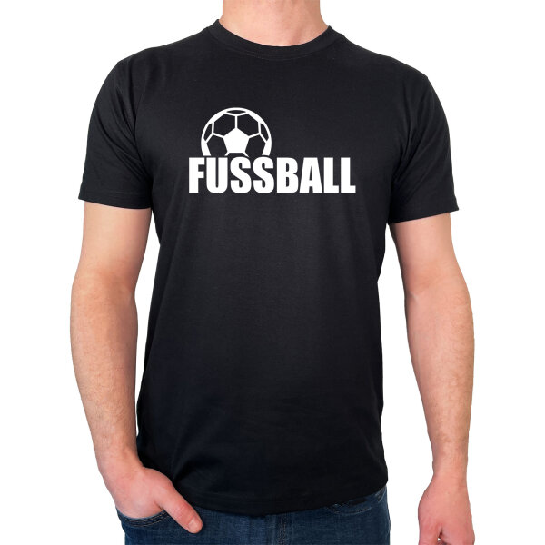 Herren T-Shirt Fussball Ball Größe S-3XL