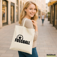 Jutebeutel Fussball Ball 10 Liter