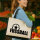 Jutetasche Fussball Ball 21 Liter Black