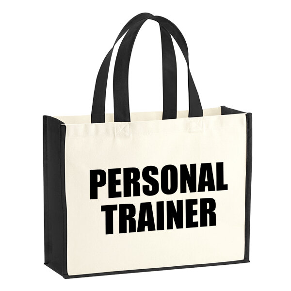 Jutetasche Personal Trainer Training 21 Liter Black