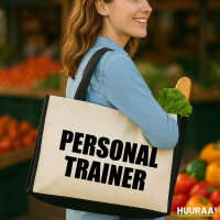 Jutetasche Personal Trainer Training 21 Liter Black