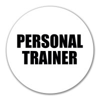 Aufkleber Personal Trainer Training 10cm Sticker