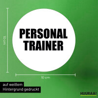 Aufkleber Personal Trainer Training 10cm Sticker