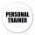 Aufkleber Personal Trainer Training 10cm Sticker