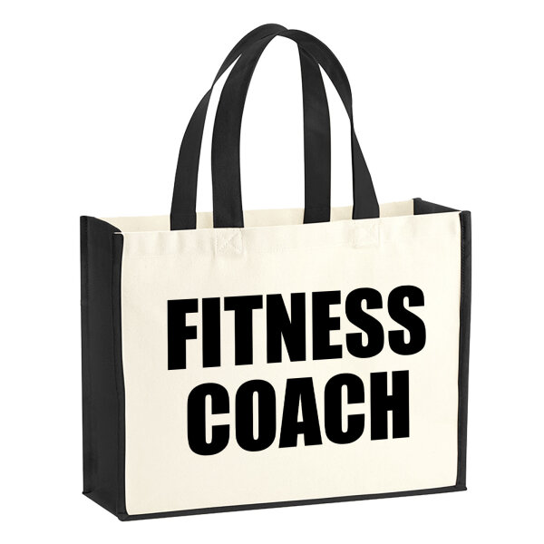 Jutetasche Fitness Coach Training 21 Liter Black