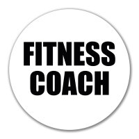 Aufkleber Fitness Coach Training 10cm Sticker
