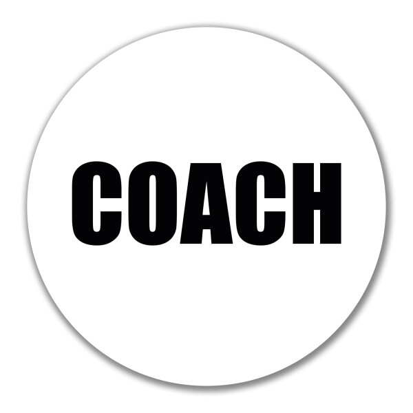 Aufkleber Coach Training 10cm Sticker