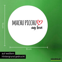 Aufkleber Machu Picchu my love 10cm Sticker
