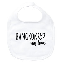 Baby Lätzchen Bangkok my love Klettverschluss
