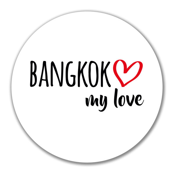Aufkleber Bangkok my love 10cm Sticker