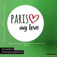 Aufkleber Paris my love 10cm Sticker