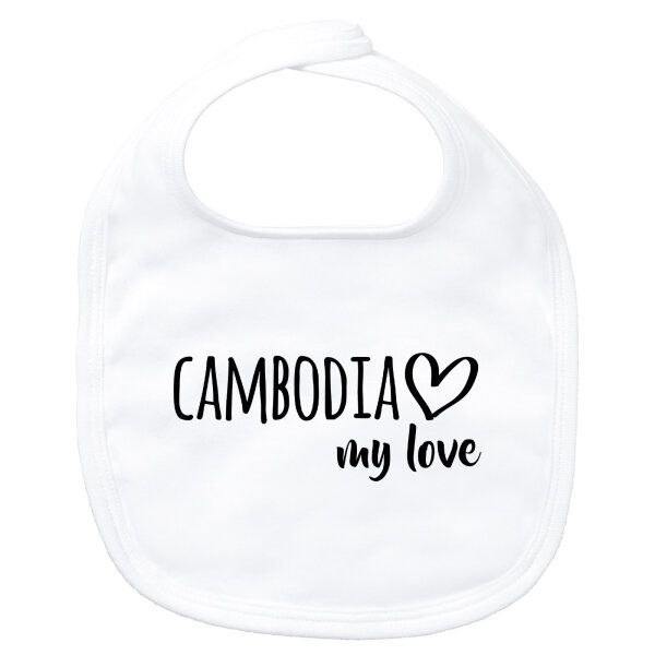 Baby Lätzchen Cambodia my love Klettverschluss