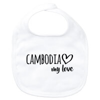 Baby Lätzchen Cambodia my love Klettverschluss