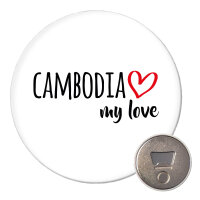 Magnet Cambodia my love 59mm K&uuml;hlschrankmagnet