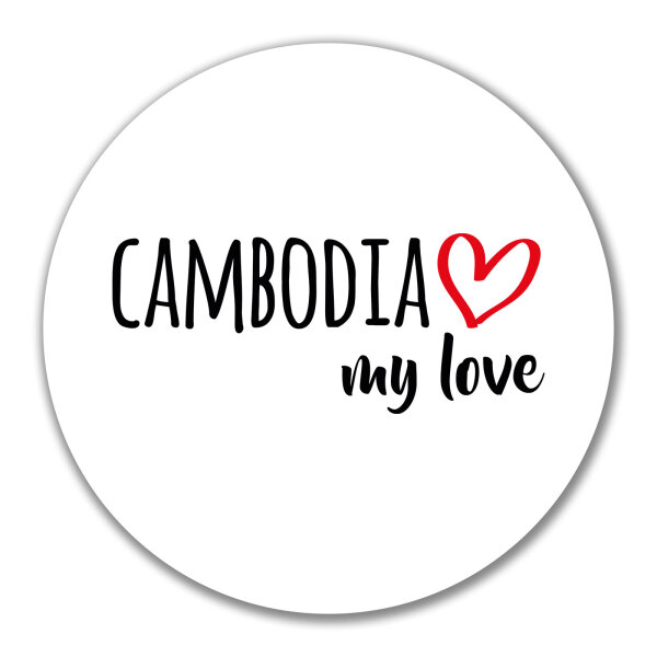Aufkleber Cambodia my love 10cm Sticker
