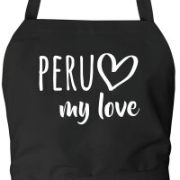 Schürze Peru my love