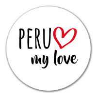 Aufkleber Peru my love 10cm Sticker