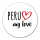 Aufkleber Peru my love 10cm Sticker