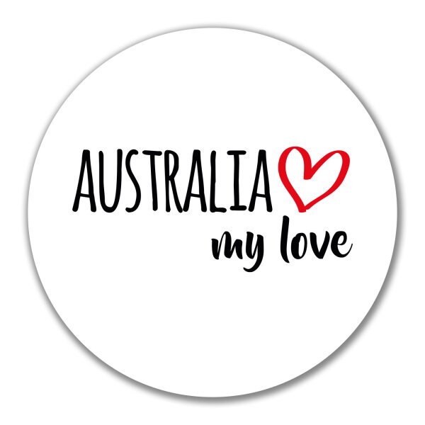 Aufkleber Australia my love 10cm Sticker