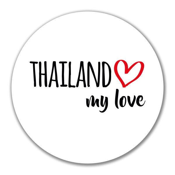 Aufkleber Thailand my love 10cm Sticker