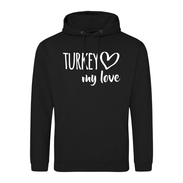 Unisex Hoodie Turkey my love Größe S-3XL