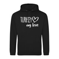Unisex Hoodie Turkey my love Größe S-3XL
