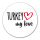 Aufkleber Turkey my love 10cm Sticker