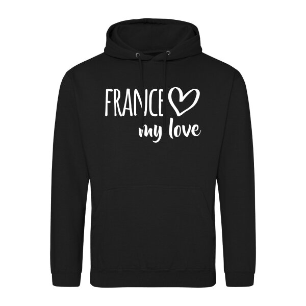 Unisex Hoodie France my love Größe S-3XL