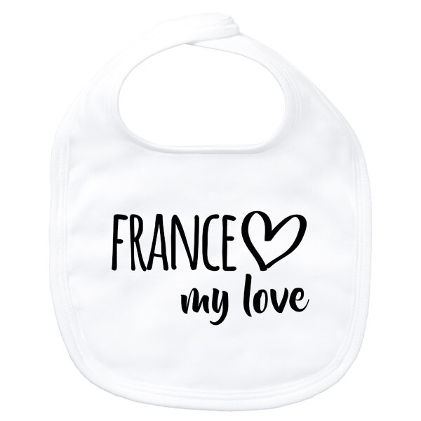 Baby Lätzchen France my love Klettverschluss
