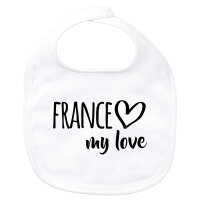 Baby Lätzchen France my love Klettverschluss