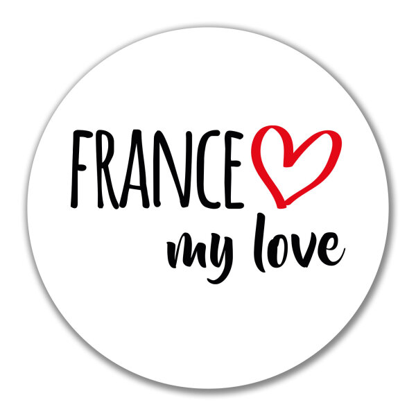 Aufkleber France my love 10cm Sticker