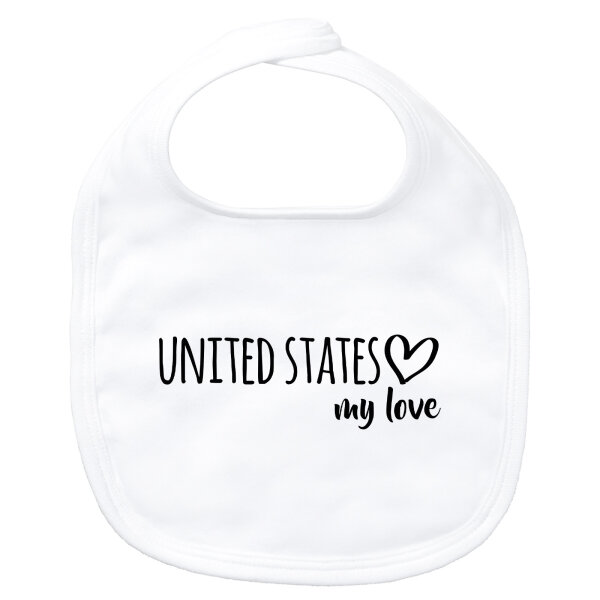 Baby Lätzchen United States my love Klettverschluss