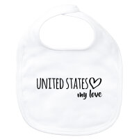 Baby Lätzchen United States my love Klettverschluss