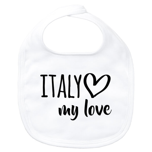 Baby Lätzchen Italy my love Klettverschluss