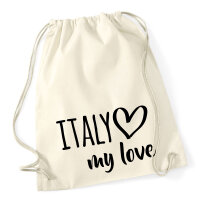 Turnbeutel Italy my love 12 Liter