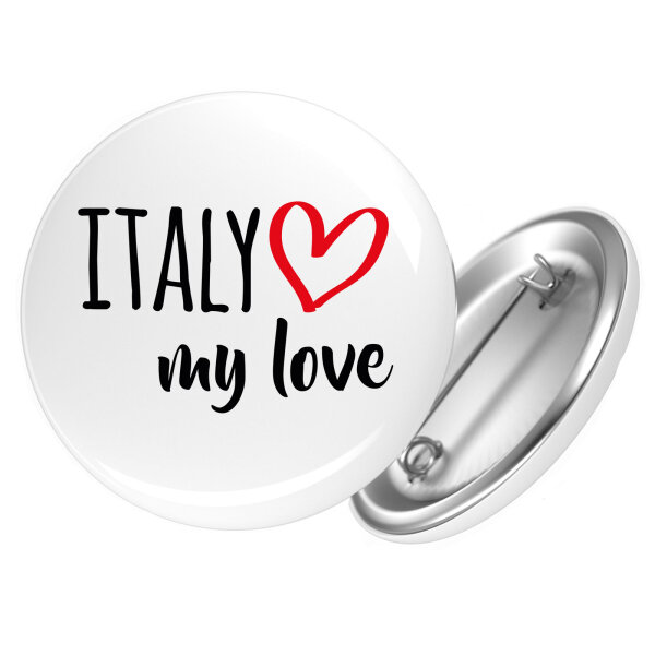 Button Italy my love