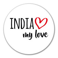 Aufkleber India my love 10cm Sticker