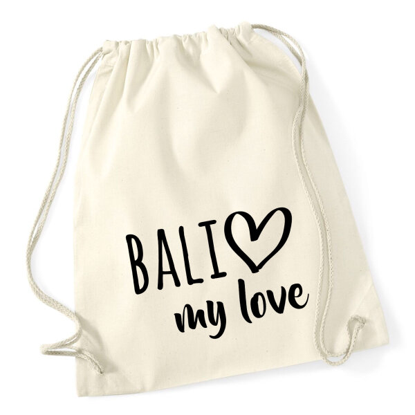 Turnbeutel Bali my love 12 Liter