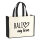 Jutetasche Bali my love 21 Liter Black