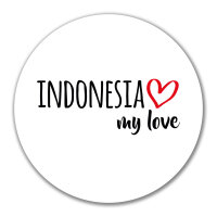 Aufkleber Indonesia my love 10cm Sticker